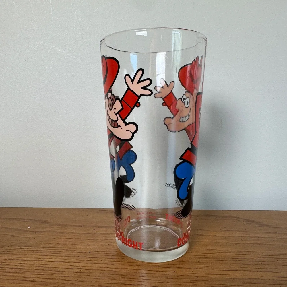 Vintage Dudley Do-Right Glass P.A.T. Ward Productions Rocky‎ Bullwinkle